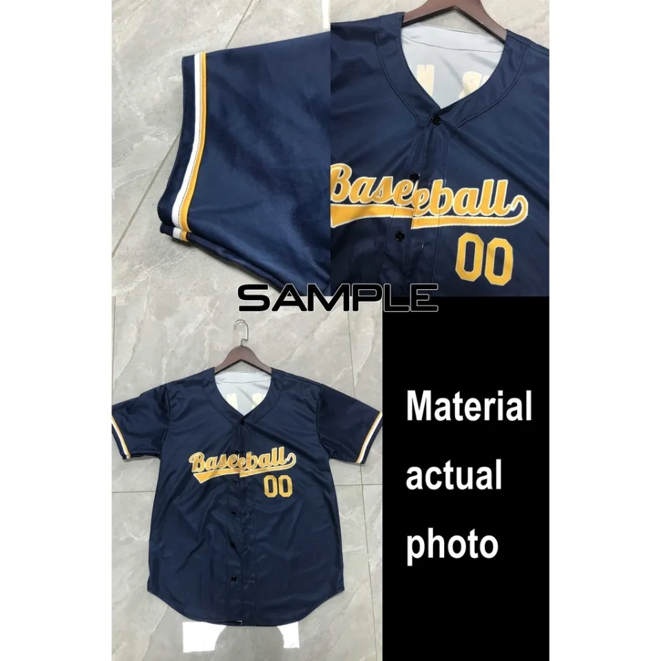 Custom Softball Game Training Shirt Baseball Jersey Printing