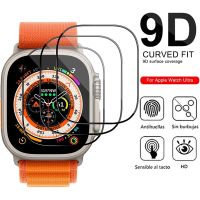 9D Screen Protector Film For Apple Watch series 7 8 45mm 41mm Soft Glass For iWatch 6 5 4 3 se Ultra 8 49mm 44mm 40mm 42mm 38mm Wires  Leads Adapters