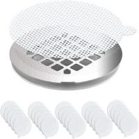 25Pcs/Set Disposable Drain Hair Catcher Adhesive Strong Waterproof Square Round Shower Floor Drain Mesh Filter Bathroom Sticker Dishracks Sink accesso