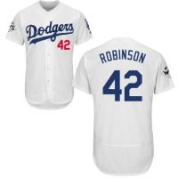 Mens Dodgers #21 Buehler #42 Robinson Baseball Jersey Blue Whtie