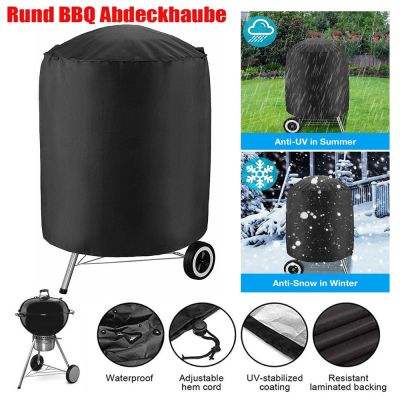 【CW】 20 Size Garden Courtyard BBQ Grill Cover Outdoor Oven Dust Oxford Round