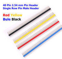 (4ชิ้น) 40 Pin 2.54 mm Pin Header Single Row Pin Male Header 4 color