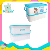 Nanny กล่องเก็บของ กล่องเก็บของใช้สำหรับเด็ก  กล่องใส่ของอเนกประสงค์ พร้อมฝาปิดล็อคได้ ผลิตจากพลาสติกอย่างดี ไร้กลิ่น มีให้เลือก 3 ขนาด