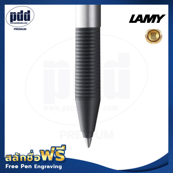 1ด้าม-ปากกาสลักชื่อฟรี-lamy-tipo-ปากกาโรลเลอร์บอล-ลามี่-ทิปโป้-สีเงิน-หมึกดำ-1-pc-free-engraving-lamy-tipo-rollerball-pen-silver-black-ink