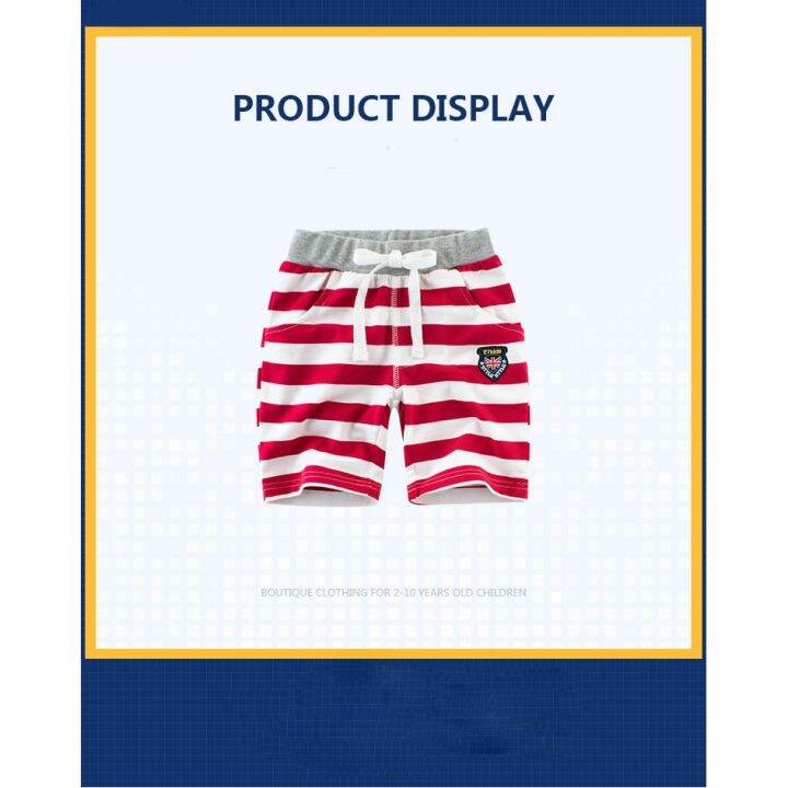 kids-clothing-summer-baby-boys-casual-beach-bottom-shorts-stripe-cotton-pocket-trousers-sports