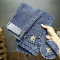 Factory Outlet Gifts Jeans MenS High -End Summer Thin Straight Korean Version Of Trendy Leisure Versatile Body