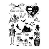 Halloween Bat Spider Web Silicone Clear Seal Stamp DIY Scrapbooking Embossing Photo Album Decorative Paper Card