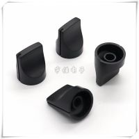 5 Piece 20×24MM black plastic knob cap potentiometer volume adjustment switch cap knob is suitable for flower shaft 6MM Guitar Bass Accessories