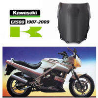 FOR KAWASAKI EX500 1987-2009 MOTORCYCLE RETROFITTED FRONT WINDSHIELD BLACK TRANSPARENT WINDSHIELD DEFLECTOR ACCESSORIES