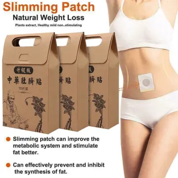 Fat Burning Patch for Men Women Weight Loss Belly Patch Slim Detox Adhesive  Sheet Chinese Slimming Patch Slim Mugwort Navel Pads