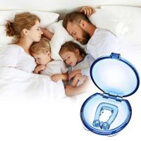 Stop Snoring Nose Clip Anti Snore Silicone Magnetic Sleep Tray Sleeping Snore Treatment Silencer Night Device