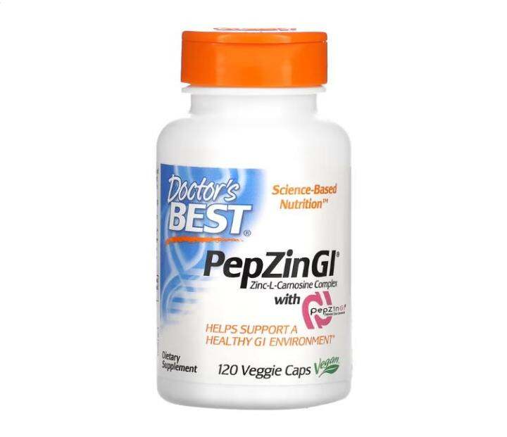 American Doctor's Best carnosine zinc PepZin GI capsules protect
