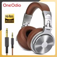 【Audio player】 Oneodio มืออาชีพสตูดิโอดีเจหูฟังมีไมโครโฟนครอบหูสายไฮไฟจอภาพหูฟังเกมหูฟังพับเก็บได้สำหรับพีซี