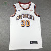 เสื้อคุณภาพสูง New Arrival 【Ready Stock】 ✳?Popular? NBA Jersey Golden State Warriors No.30 Curry Curry Jersey Sports Vest Classic White☝