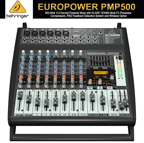 Behringer Europower PMP500 12-channel 500W Powered Mixer | Lazada PH