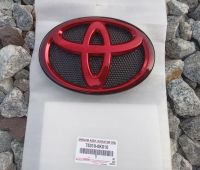 โลโก้หน้ากระจัง Toyota โตโยต้า สีแดง-ดำ  Red &amp; Black   รีโว้ ฟอจูนเนอร์  ขนาด 19cm x13cm  สำหรับ TOYOTA Hilux Revo Fortuner 2015-2022