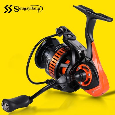 Sougayilang Fishing Reel 5.2:1 All for Fishing Spinning Reel Max Drag 15kg Carp Fishing Windlass Ultralight Surfcasting Pesca