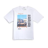 DAVIE JONES เสื้อยืดโอเวอร์ไซส์ พิมพ์ลาย สีขาว Graphic Print Oversized T-Shirt in white TB0219WH