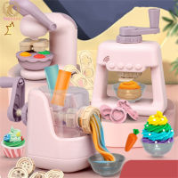 Dough For Kids Sets Ice Cream Noodle Hamburger Maker Machine Cartoon Diy Colorful Plasticine Toys For Girls Boys