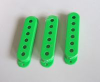 KAISH Set of 3 Green Single Coil Guitar Pickup Cover 52mm Pole fits ST