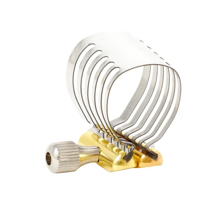 Single Screw Adjustment Saxophone Fastener Clip Sax Ligature for Tenor