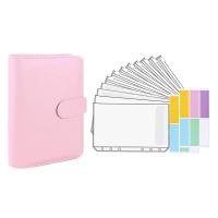 A6 Loose-Leaf Notepad Binder Pocket Zipper Bag Macaron Notebook Handbook