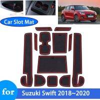 แผ่นรองประตูรถยนต์สำหรับ Suzuki Swift ZC33S/13S/53S/C83S 2018 2019 2020ญี่ปุ่นกันลื่นสติกเกอร์รถสล็อตตกแต่ง