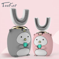 Teeker ใหม่เด็กสมาร์ทโซนิคแบบชาร์จแปรงสีฟันไฟฟ้าแบบพกพาอัตโนมัติรูปแปรงสีฟันสำหรับ2-6ปี