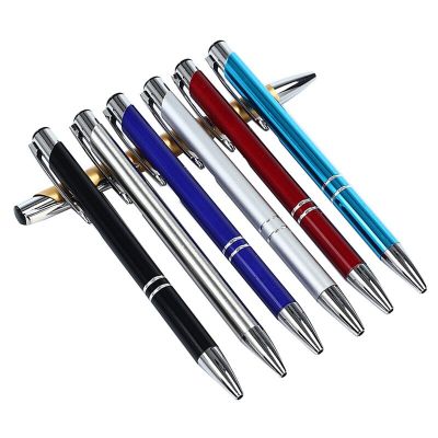 3PCS 7colors to choose from metal ballpoint pen writing lubrication press the style is the school business essential supplies Pens