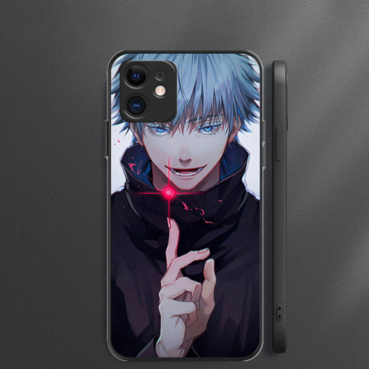 เคสสำหรับ-xiaomi-redmi-โน๊ต11-10-10s-11s-7-8-12-pro-9-9s-เคส-jujutsu-kaisen-gojo-satoru-นิ่มกันกระแทกสีดำบางเฉียบซิลิโคนผิวแมตต์อะนิเมะญี่ปุ่นกันกระแทก-tpu-เจ๋ง