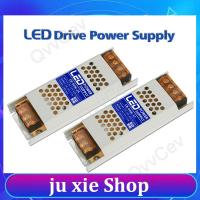 JuXie store 60w Ultra Thin Driver For LED Strips Constant Voltage Power Supply DC 12V 24V Lighting Transformers 60W