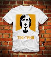 Kaus Bapak Johan Cruyff Tiki Taka Fussball Legenda Pemain Sepak Bola Retro Baru 2019 Katun T-Shirt Lengan Pendek Retro 100% Katun S-4XL-5XL-6XL