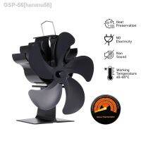 ♠Hanmu56 Calimor Alimentado Fogão Ventildor Queimador De Madeira Log เป็นมิตรกับสิ่งแวดล้อม Larenciosa Sem Bateria Distributiçor Eficiente Eco-Fan 5 Lâminas