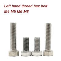 Tangan Kiri Benang Sekrup Baut 10 Pcs/lot M5 M6 M8 M10 M12 x L Stainless Steel Hex Kepala Tangan Kiri benang Baut