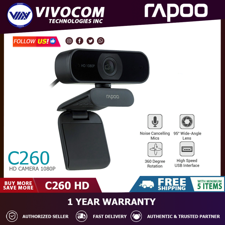 rapoo c260 webcam 1080p