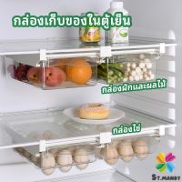 MD กล่องเก็บของในตู้เย็น กล่องไข่ กล่องผักและผลไม้ ลิ้นชักเก็บของตู้เย็น  refrigerator storage box