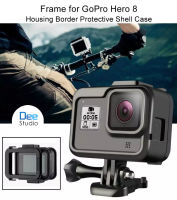 Frame for GoPro Hero 8 Housing รอบ สำหรับ GoPro Hero 8 Housing เปลือกป้องกันขอบเคสสำหรับ Hero 8 สีดำอย่างรวดเร็วซิปและสกรูที่เคลื่อนย้าย