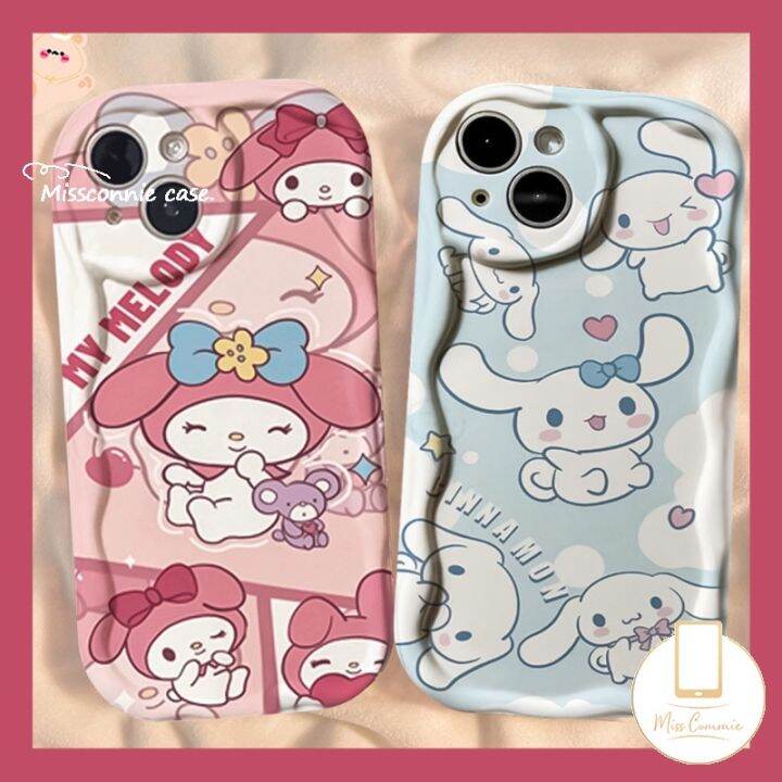 เคสโทรศัพท์มือถือ-tpu-นิ่ม-ขอบโค้ง-ลายการ์ตูนเฮลโลคิตตี้-เมโลดี้-ซินนาม่อนน่ารัก-สําหรับ-iphone-13-14-12-7-8-6s-6-xr-x-7plus-xs-2020-8plus