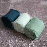 【hot】！ Frayed Edged Wrinkle Silk Ripped Wedding Bouquet decoracion craft supplies