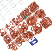 225pcs O Rings VMQ NBR 1.5/1.8/1.9/2.4/3.1mm Sealing Gaskets O-Ring Silicone Washer Rubber Oring Set Assortment Kit Set Box Ring