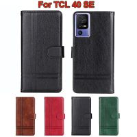 Wallet Cover For TCL 40 SE Case Original Magnetic Flip Leather Phone Cases For Carcasa TCL 40 SE TCL40 SE 40SE 6156A 6156A1 Etui