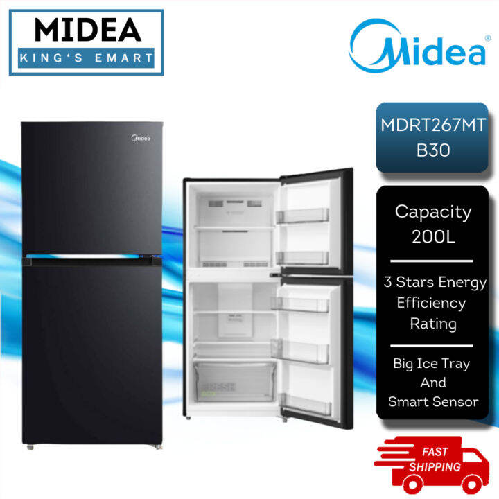 [Delivery By Seller] Midea 200L 2-Door Non-Inverter Fridge Refrigerator ...