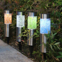 Outdoor Solar Waterproof Mosaic LED Night Light Decorative Garden Lighting Floor Lamp Lawn Light