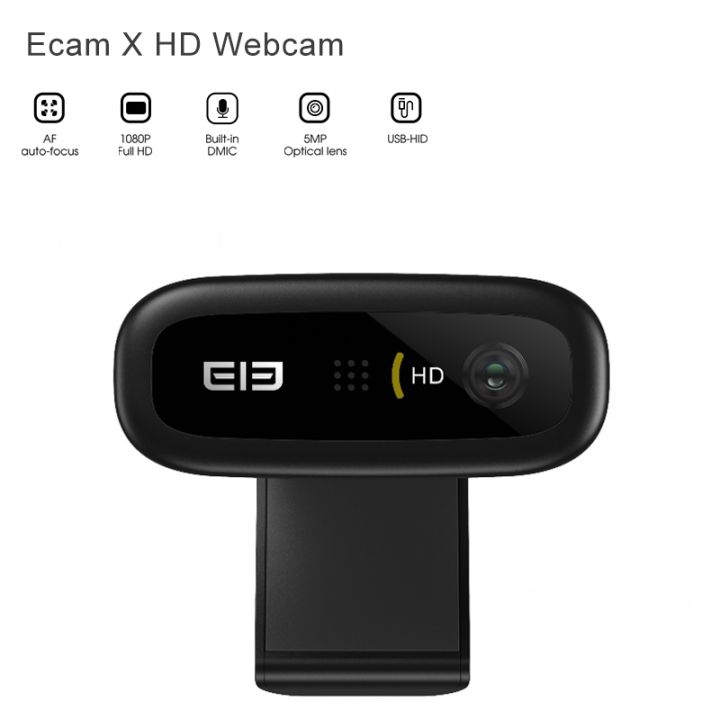 ecam-x-webcam-1080p-full-hd-web-camera-usb-5-0-mega-pixels-auto-focus-built-in-microphone-for-pc-computer-mac-laptop-desktop
