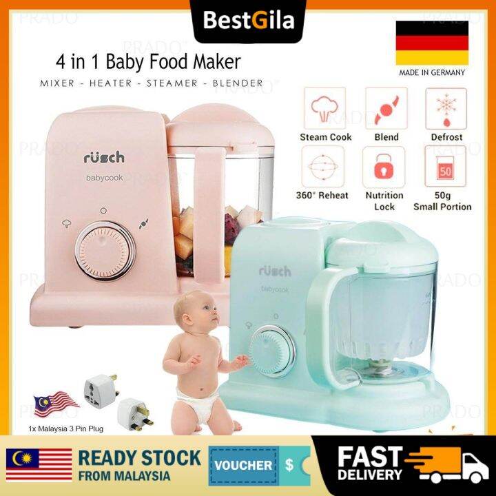 BestGila Malaysia Germany Rusch 4 in 1 Baby Food Maker Mixer Grinder