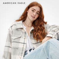 American Eagle Plaid Cropped Shacket เสื้อ แจ็คเก็ต ผู้หญิง ลายตาราง ครอป (EWJA 038-3141-020)