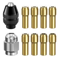 Drill Chuck Collet Set for ,1/32inch to 1/8inch Replacement 4486 Keyless Bit with Replacement Rotary Drill Nut Set