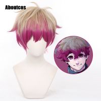 Aboutcos BLUE LOCK Alexis Ness Cosplay Wig Short Linen Rose Red Wig Cosplay Anime Cosplay Wigs Heat Resistant Synthetic Wigs