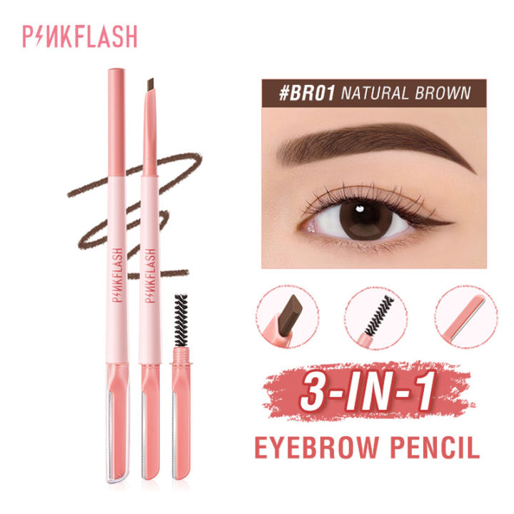 【NEW】PINKFLASH 3-in-1 multi-use Waterproof eyebrow pencil | Lazada PH