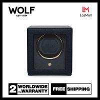 กล่องหมุน กล่องนาฬิกา WOLF1834 รุ่น CUB SINGLE WATCH WINDER WITH COVER (Navy)